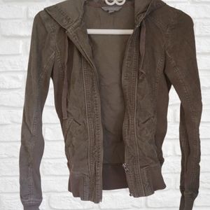Rubbish Corduroy Jacket Form Fitting Cotton Light Hoodie